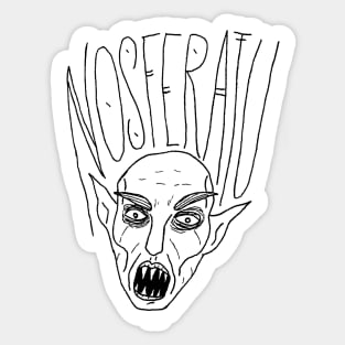 Nosferatu's Head Sticker